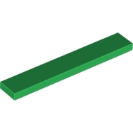 Lego destička 1x6 hladká, zelená (663628, 4108156, 4109689, 4238746, 4542905, 6019630)